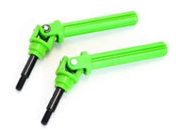 Карданные привода передние для Remo Hobby MMAX, EX3 1/10, тюнинг, зеленые,