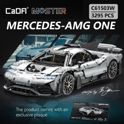 Радиоуправляемый конструктор CADA гоночный автомобиль Mercedes-AMG ONE, 4WD, 3295 элементов - C61503W