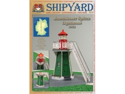 Сборная картонная модель Shipyard маяк Bunthauser Spitze Lighthouse (№54), 1/87 - MK023