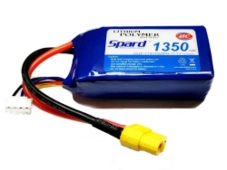 Аккумулятор Li-Po Spard 1350mAh, 11,1V, 45C, XT60 - YTA003