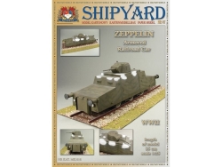 Сборная картонная модель Shipyard бронедрезина Zeppelin (№47), 1/25 - MK016