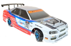 Радиоуправляемая машина для дрифта HSP Flying Fish 1 4WD RTR 1:10 2.4G 94123|12332 White Skyline R34