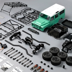 Конструктор для сборки внедорожника MN Model Defender (зеленый) 4WD масштаб 1:18 2.4G - MN-111K|GREEN