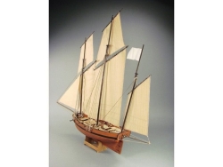 Сборная картонная модель Shipyard люгер Le Coureur (№51), 1/96 - MK020