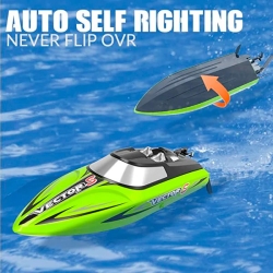 Радиоуправляемый катер Volantex RC Vector S зелёный Brushless 2.4G LiPo RTR - EXA79704RBLG
