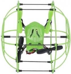 Радиоуправляемый квадрокоптер с защитной сеткой Green SkyWalker - HM1336-GREEN