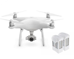Квадрокоптер Phantom 4 с дополнительным аккумулятором
