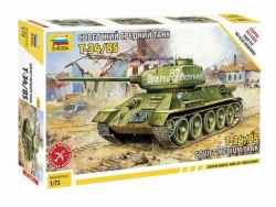 Модель Сборная ZVEZDA Советский танк Т-34/85 (сборка без клея), 1:72