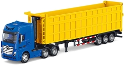 Металлический грузовик самосвал HUI NA TOYS масштаб 1:50 - HN1731-YELLOW