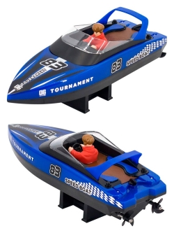 Радиоуправляемый катер CS Toys  (15 км/ч, 25 см, 2 часа игры) - HJ821-BLUE