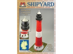 Сборная картонная модель Shipyard маяк Pellworm Lighthouse (№61), 1/87 - MK030