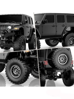 Радиоуправляемый краулер Volantex RC 787-1 черный 4WD 2.4G 1/24 RTR - EXA78701RKB2