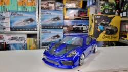 Радиоуправляемая машина для дрифта HSP Flying Fish 1 масштаб 1:10 4WD 2.4G 718 Cayman GT4 - 94123|GT4-01 Blue