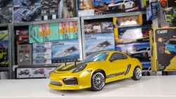 Радиоуправляемая машина для дрифта HSP Flying Fish 1 масштаб 1:10 4WD 2.4G 718 Cayman GT4 - 94123|GT4-03 Yellow