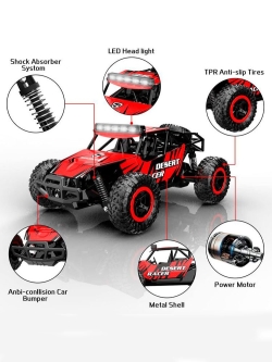 Радиоуправляемый внедорожник Volantex RC Desert King красный 2WD 2.4G 1/16 RTR - EXAC7850101RB2