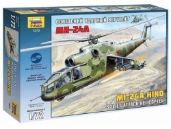 Модель Сборная ZVEZDA Советский ударный вертолет Ми-24А, 1:72