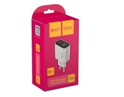 Зарядное устройство сетевое с USB 2.4A - X58