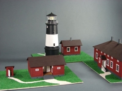 Сборная картонная модель Shipyard маяк Lighthouse Ulkokalla (№18), 1/72 - ML018