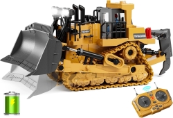 Радиоуправляемый бульдозер Huina / YiCong (свет, звук, металл лопата, акб, 1:24) - BC1031