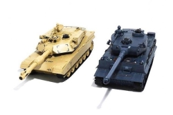 Радиоуправляемый танковый бой Zegan немецкий TIGER и Abrams, масштаб 1:28 2.4GHz - ZEG99822