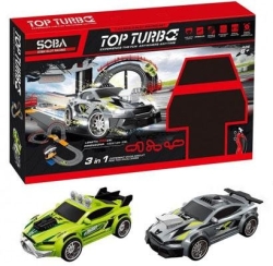 Гоночный автотрек Soba 540 см, 2 машинки, 2в1, от сети, 1:43 - SOBA-A49-6A