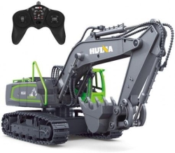 Радиоуправляемый экскаватор HUI NA TOYS масштаб 1:18 2.4G - HN1558-GREEN