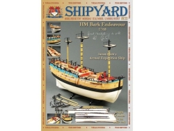 Сборная картонная модель Shipyard барк HMB Endeavour (№33), 1/96 - MK004