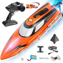 Радиоуправляемый катер SET SAIL (36 см, 25 км/ч) - HJ815-ORANGE