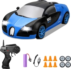Радиоуправляемая машина для дрифта Bugatti Veyron (19 см, 15 км/ч, сменные колеса, фишки) - SC24A04