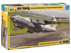 Модель сборная ZVEZDA Военно транспортный самолёт ИЛ 76 МД, 1:144