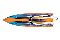 Радиоуправляемый катер TRAXXAS Spartan TSM (ready to Bluetooth module) Orange с электродвигателем - TRA57076-4-OR