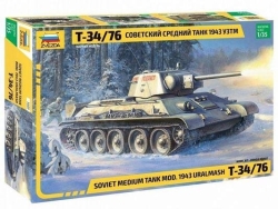 Модель Сборная ZVEZDA Советский танк Т-34/76 1943 УЗТМ, 1:35