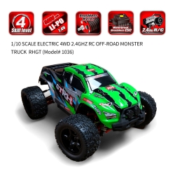 Радиоуправляемая машина монстр Remo Hobby SCALE 4WD OFF-ROAD 1:10 Brushless RTR 2.4G RH1036-GREEN