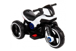 Детский мотоцикл на аккумуляторе Y-MAXI Police White - SW198A-WHITE