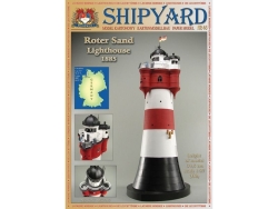 Сборная картонная модель Shipyard маяк Roter Sand Lighthouse, 1/87 - MK015