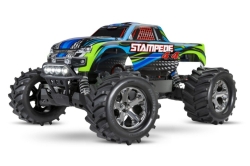 Радиоуправляемая машина монстр TRAXXAS Stampede TQ Fast Charger Blue 4x4 4WD RTR масштаб 1:10 2.4G - TRA67054-61-BL