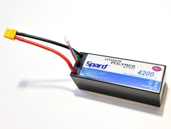 Аккумулятор Li-Po Spard 4200mAh, 14.8V, 50C, XT60, Hardcase для автомоделей 1/10, 1/8 - YT9636120EHS