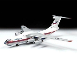 Модель сборная ZVEZDA Российский десантный самолет Ил 76 МЧС России, 1:144