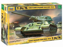 Модель Сборная ZVEZDA Советский средний танк Т-34/76 (обр. 1942 г.), 1:35